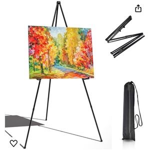 63” Instant Easel Stand Display in Black